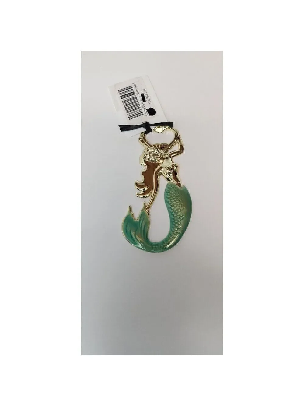 Blush Gold Metal Green Enamel Mermaid Bottle Opener